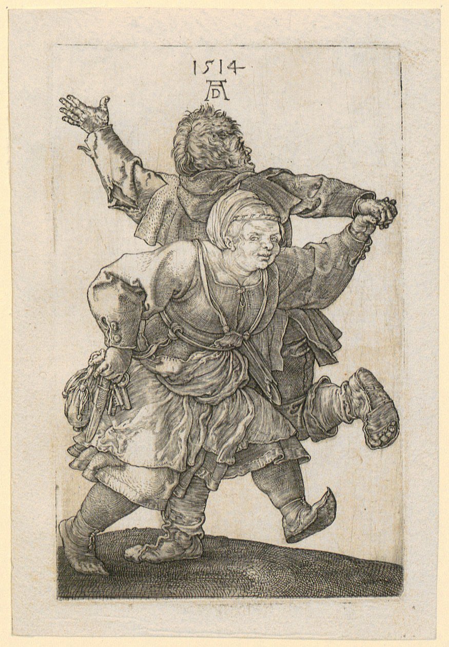 Táncoló parasztpár alkotó: Albrecht Dürer