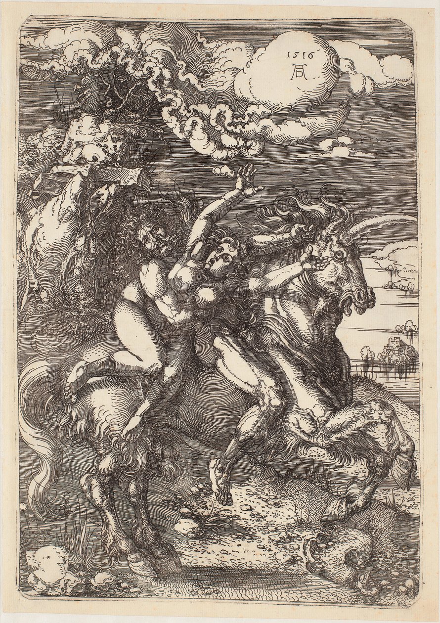 Proserpina elrablása alkotó: Albrecht Dürer