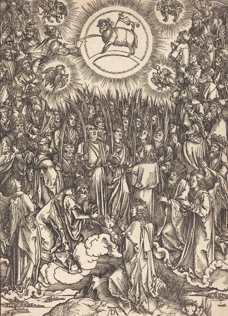 A Bárányimádás, valószínűleg c. 14961498. alkotó: Albrecht Dürer