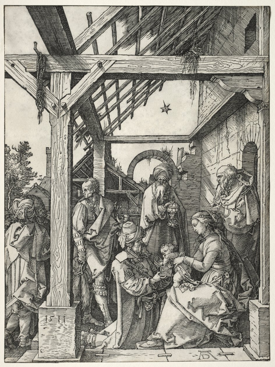 A mágusok imádása alkotó: Albrecht Dürer