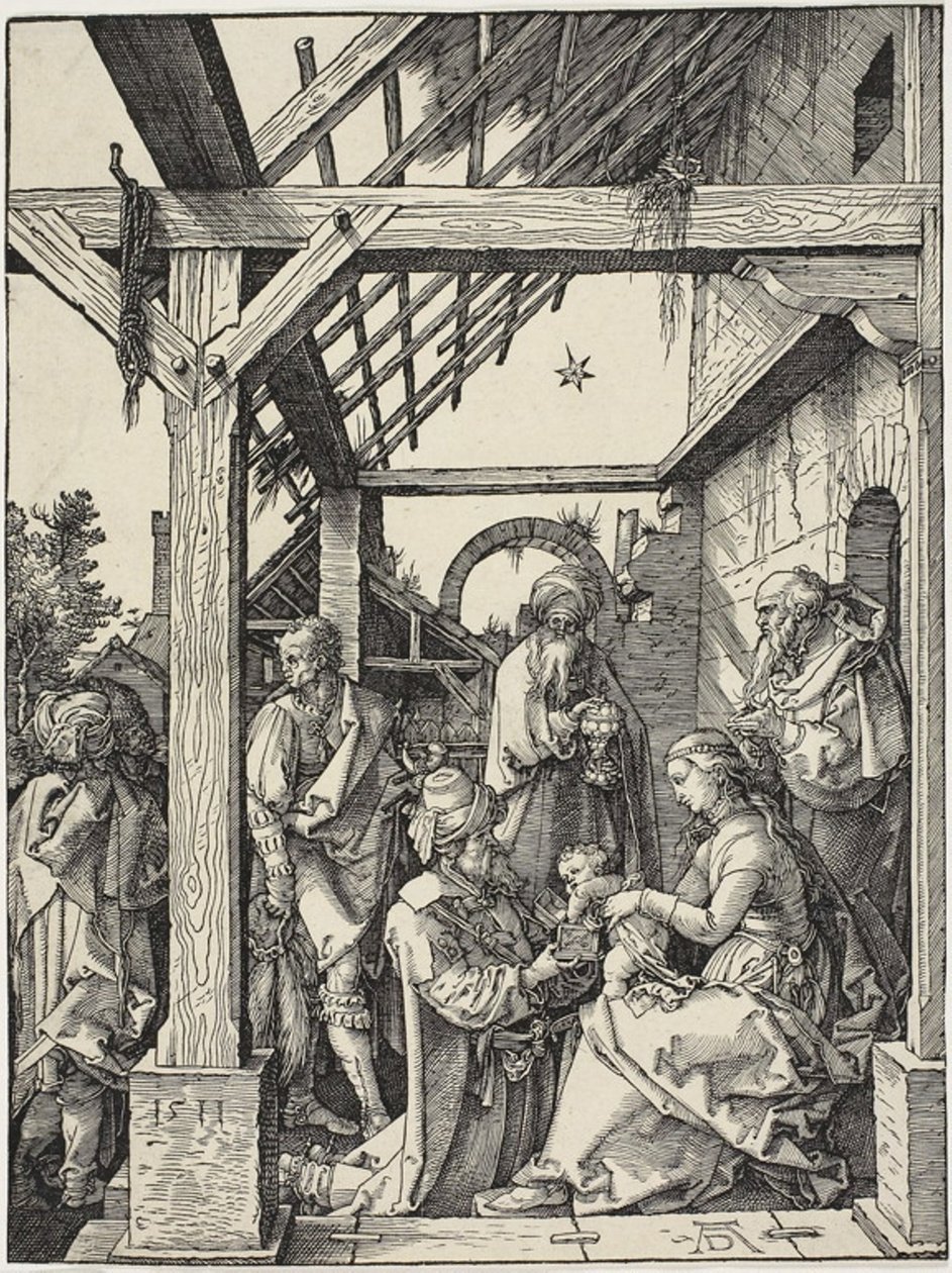 A mágusok imádása alkotó: Albrecht Dürer