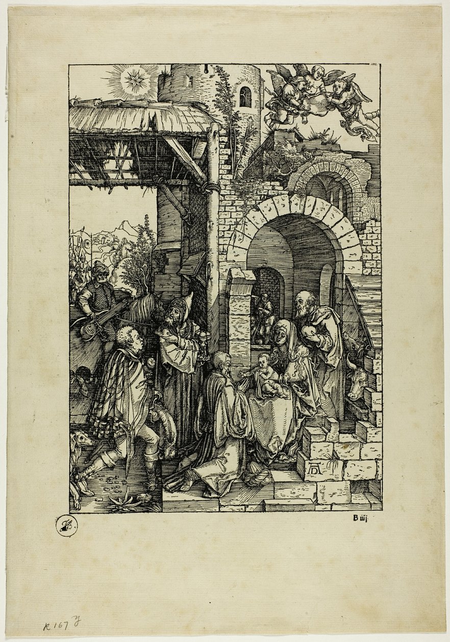 A mágusok imádása, A Szűz életéből alkotó: Albrecht Dürer