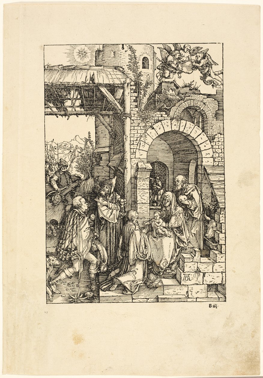 A mágusok imádása, A Szűz életéből alkotó: Albrecht Dürer