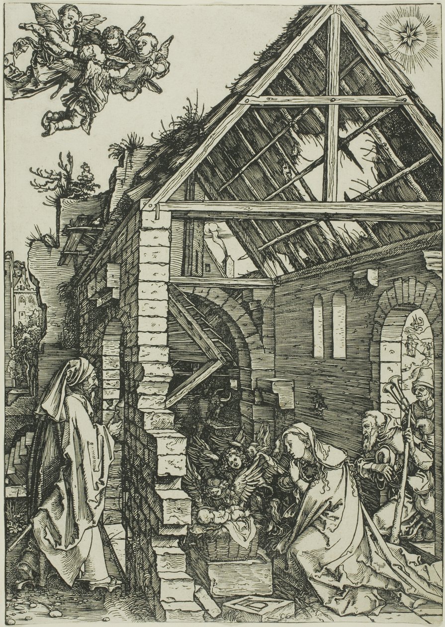 A Pásztorok imádása, A Szűz életéből alkotó: Albrecht Dürer