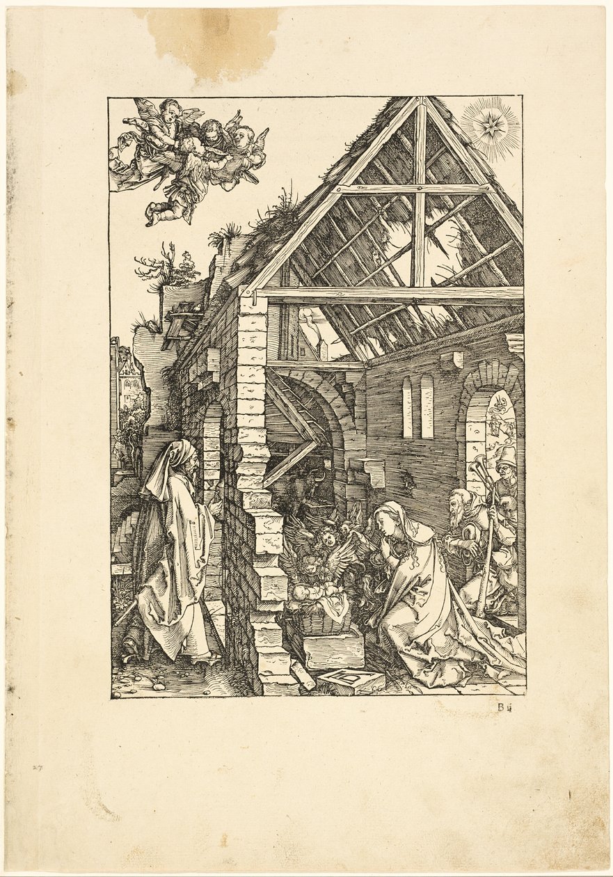 A Pásztorok imádása, A Szűz életéből alkotó: Albrecht Dürer