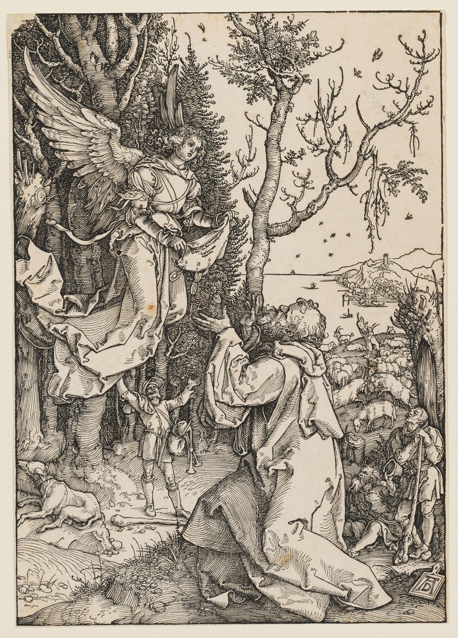 Az angyal megjelenik Joakimnak alkotó: Albrecht Dürer