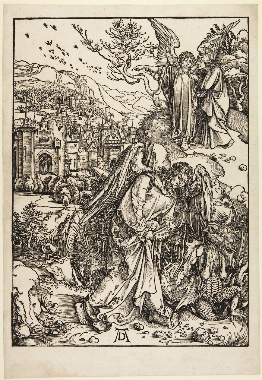 Az angyal a mélység kulcsával alkotó: Albrecht Dürer