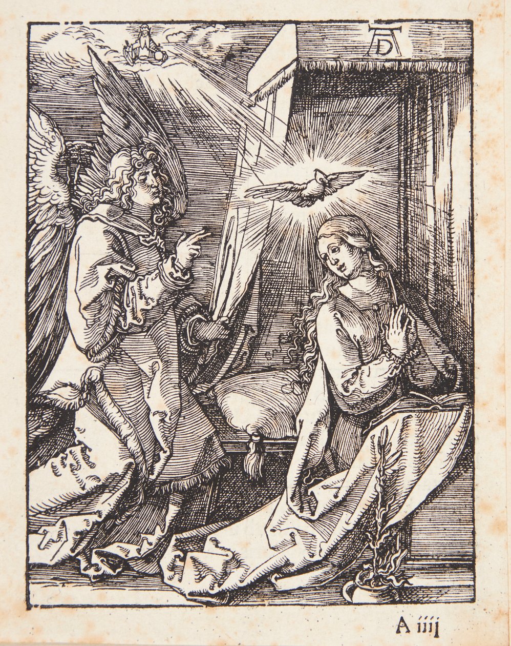 Az angyali üdvözlet alkotó: Albrecht Dürer