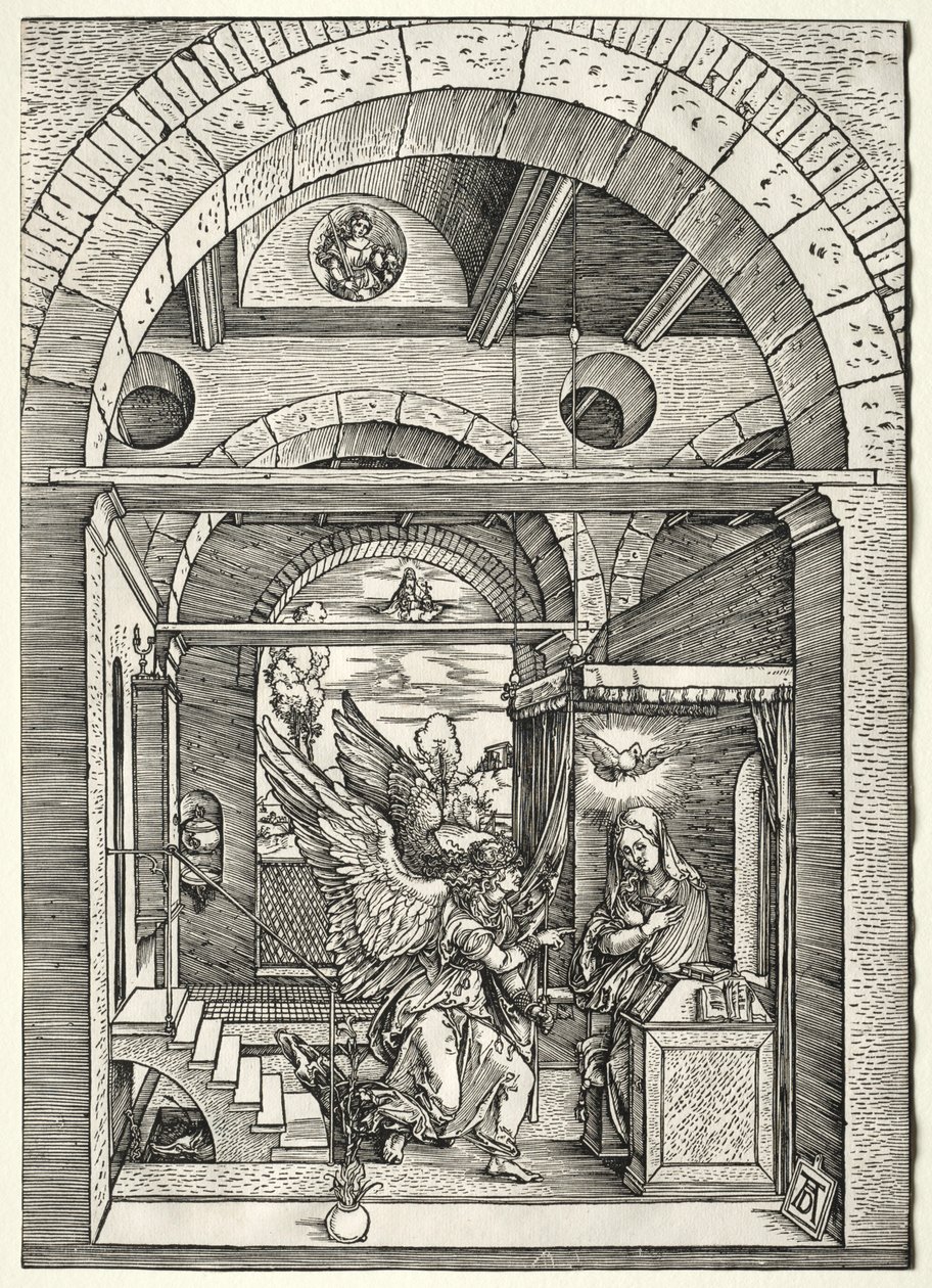 Az Angyali üdvözlet, c. 1503-1505. alkotó: Albrecht Dürer