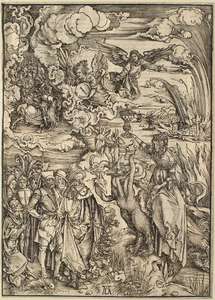Az Apokalipszis: Babilon parázna asszonya alkotó: Albrecht Dürer