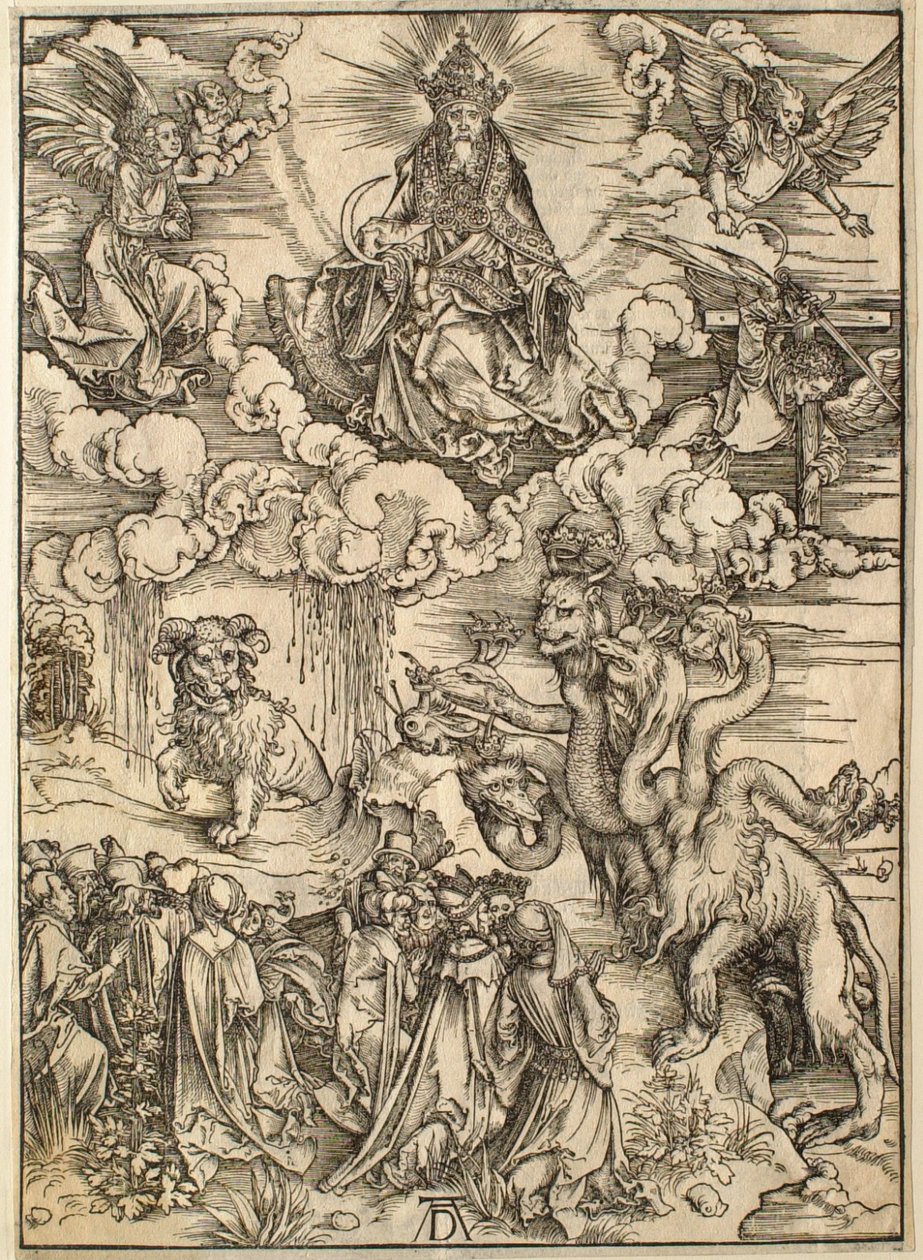 Az Apokalipszis: a bárányhoz hasonló két szarvú fenevad alkotó: Albrecht Dürer