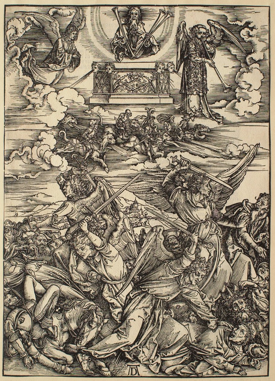 Az Apokalipszis: A négy bosszúálló angyal alkotó: Albrecht Dürer