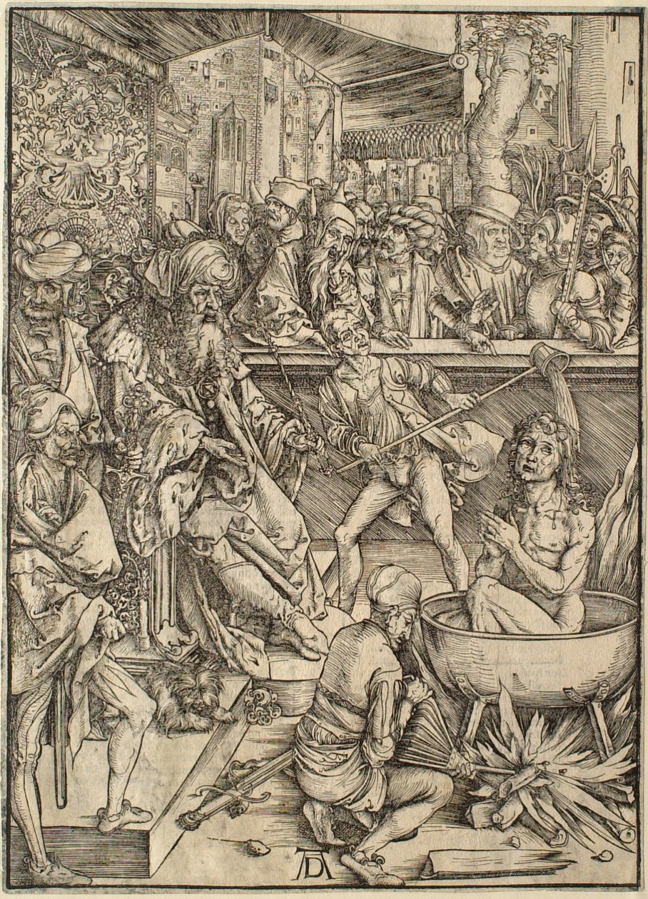 Az apokalipszis: Szent János mártíromsága alkotó: Albrecht Dürer