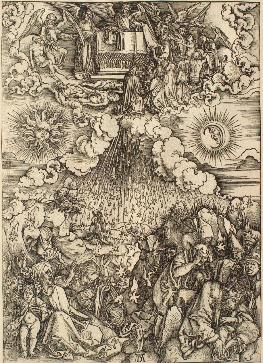 Apokalipszis: Az ötödik és hatodik pecsét felnyitása alkotó: Albrecht Dürer