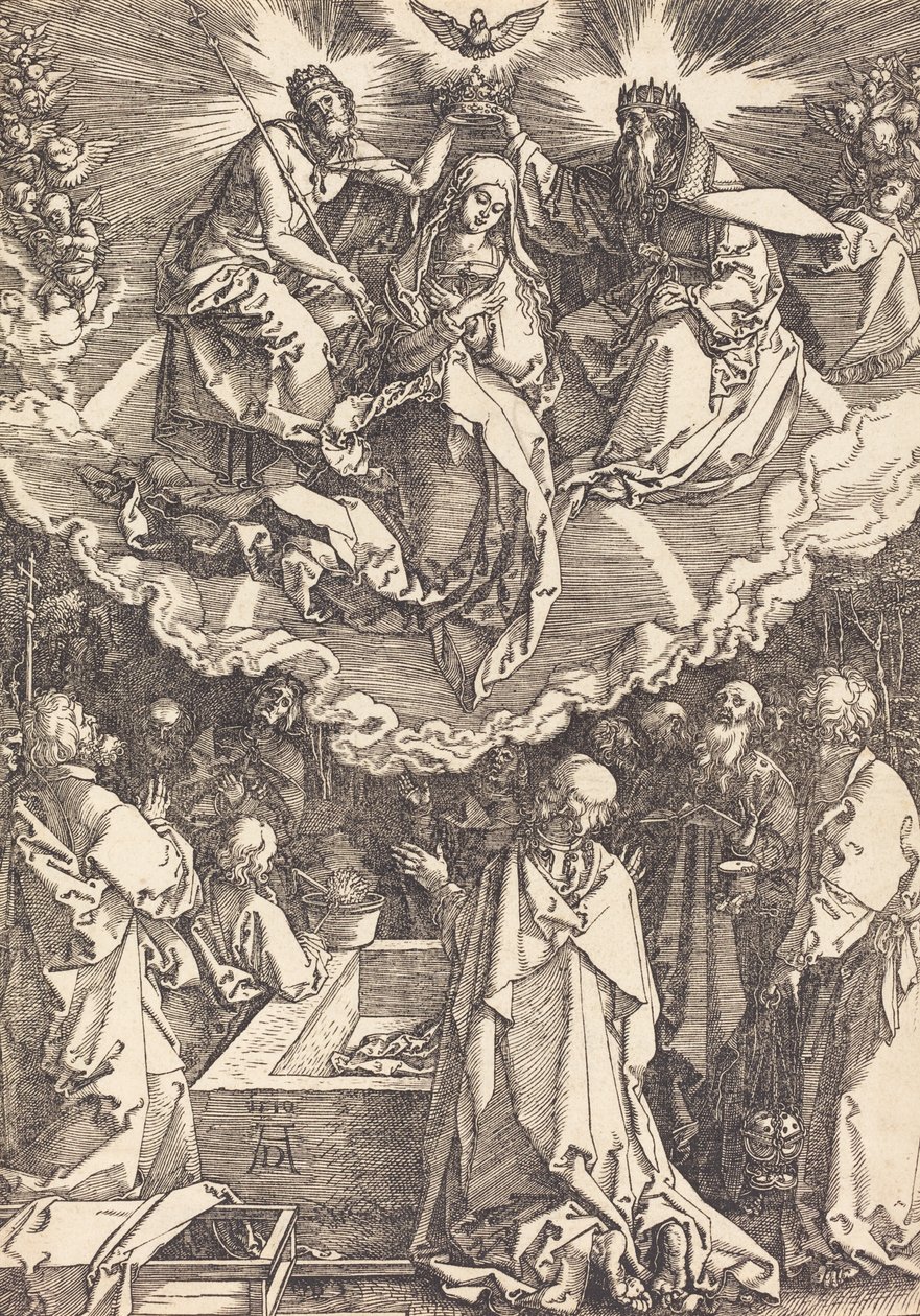 A Szűz Mennybemenetele és Koronázása, 1510. alkotó: Albrecht Dürer