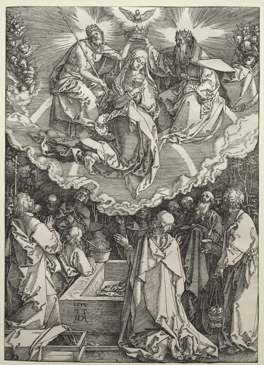 A Szűz Mennybemenetele és Koronázása, 1510. alkotó: Albrecht Dürer