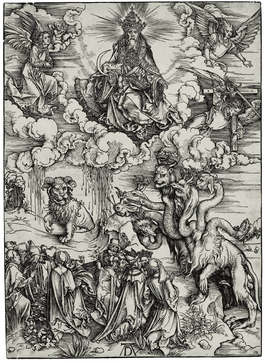 A kétszarvú vadállat, mint egy bárány, c. 1497 alkotó: Albrecht Dürer
