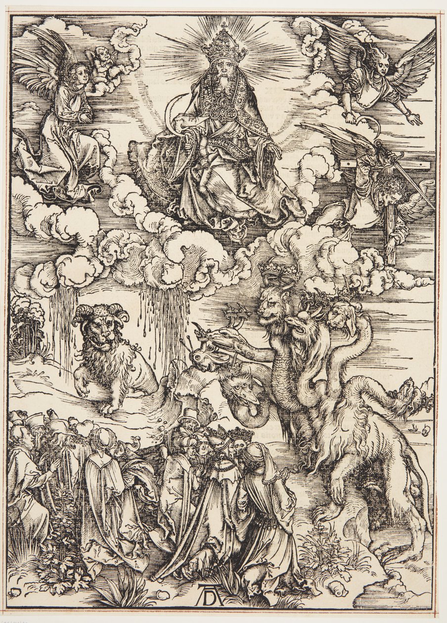 A kétszarvú vadállat, mint egy bárány alkotó: Albrecht Dürer