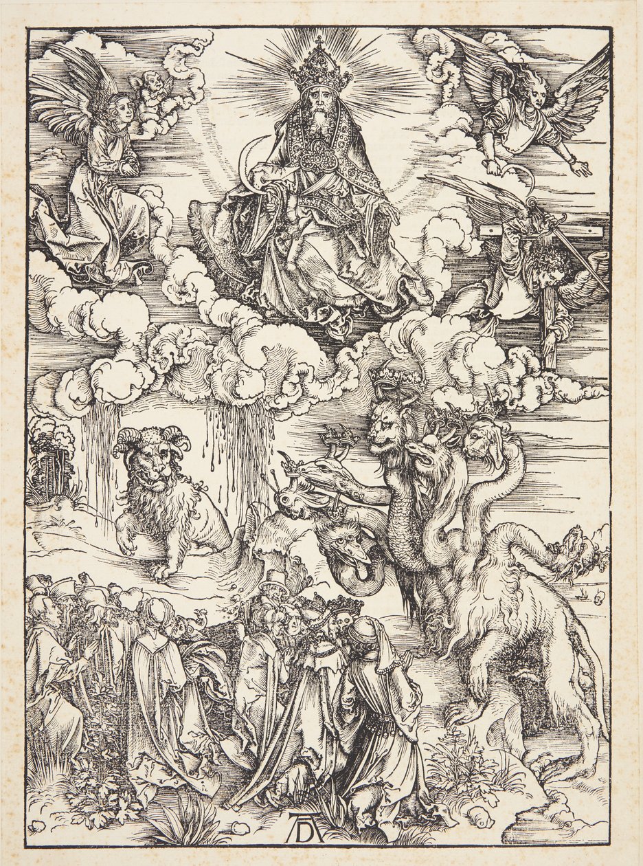 A kétszarvú vadállat, mint egy bárány alkotó: Albrecht Dürer