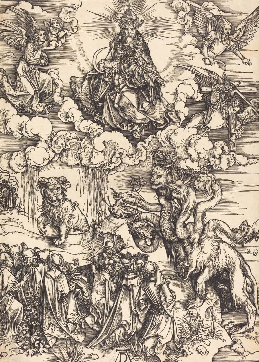 A kétszarvú vadállat, mint egy bárány, valószínűleg c. 14961498. alkotó: Albrecht Dürer