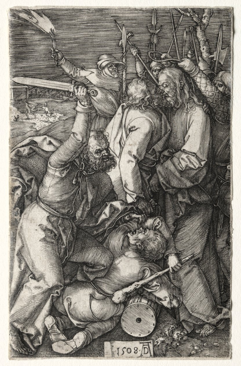 Júdás Krisztus árulása, 1508. alkotó: Albrecht Dürer