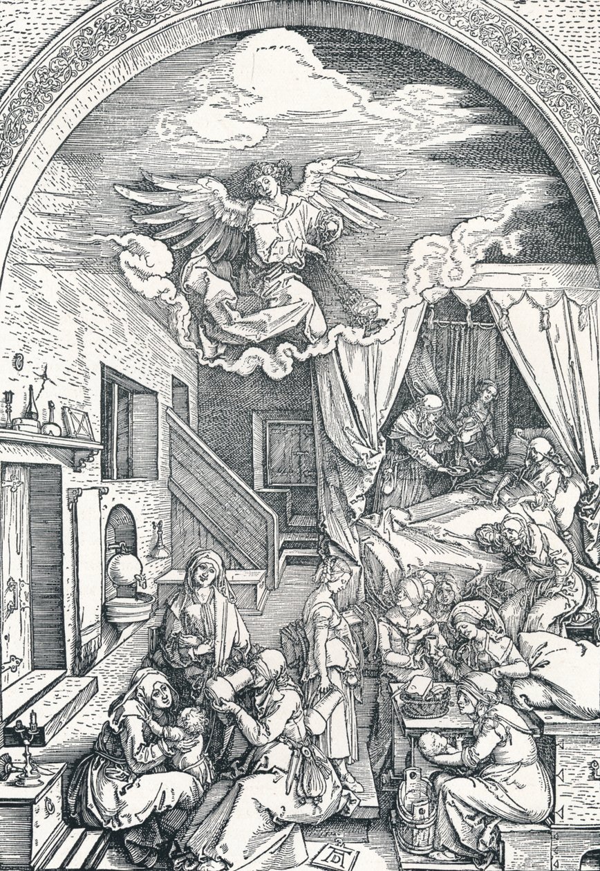 Szűz Mária születése, c1503-1504, 1906 alkotó: Albrecht Dürer