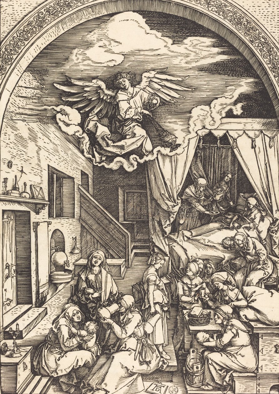 A Szűz születése, c. 15031504. alkotó: Albrecht Dürer