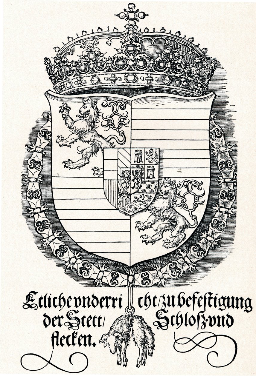 I. Ferdinánd magyar és cseh király címere, 1527 1906 alkotó: Albrecht Dürer