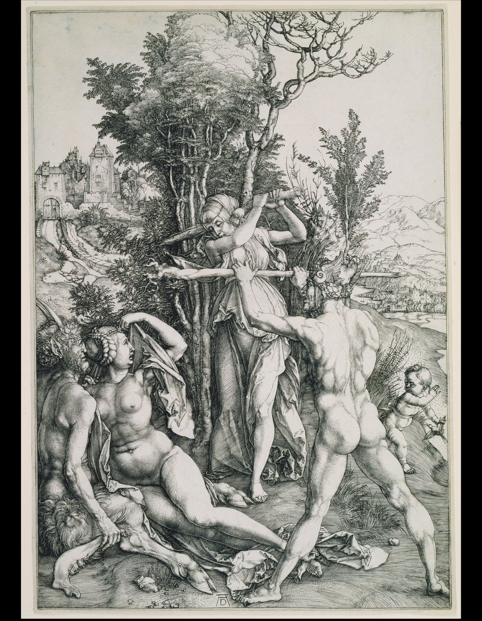 Az erény és az élvezet harca Héraklész jelenlétében alkotó: Albrecht Dürer
