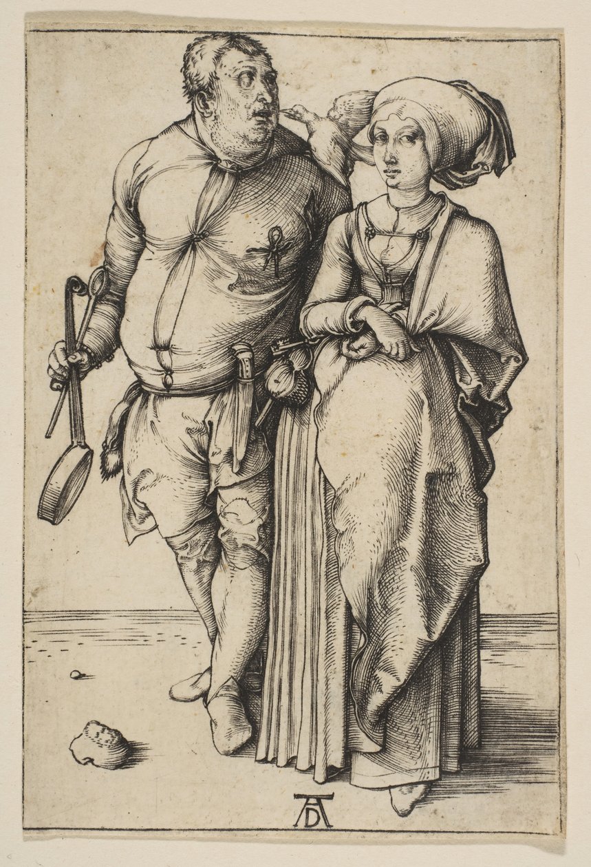 A Szakács és felesége, kb. 1496. alkotó: Albrecht Dürer