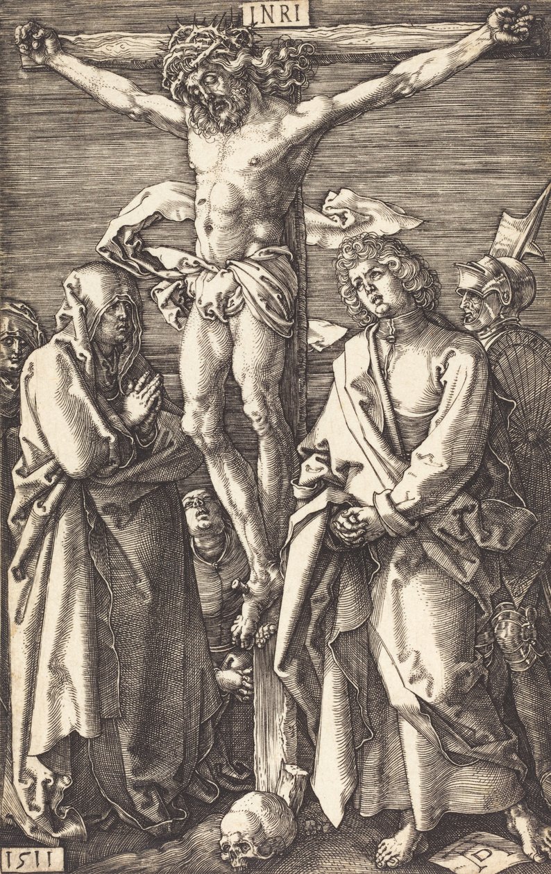 A keresztre feszítés, 1511. alkotó: Albrecht Dürer
