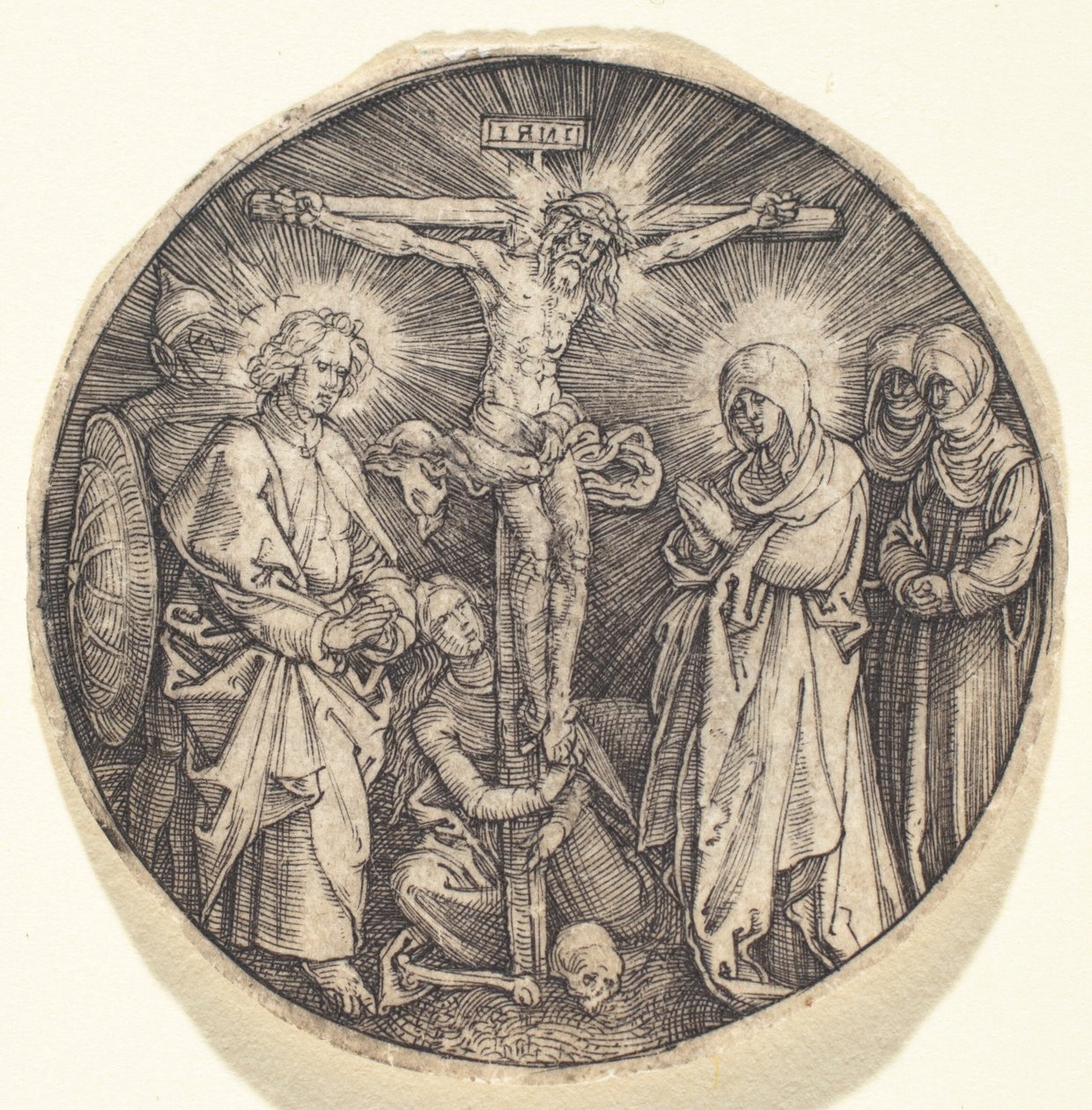 A Keresztre feszítés, az úgynevezett Miksa kardgombja alkotó: Albrecht Dürer