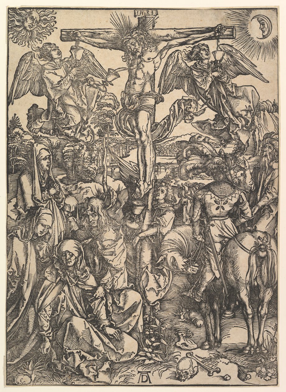 A keresztre feszítés, A nagy szenvedélyből, kb. 1498. alkotó: Albrecht Dürer