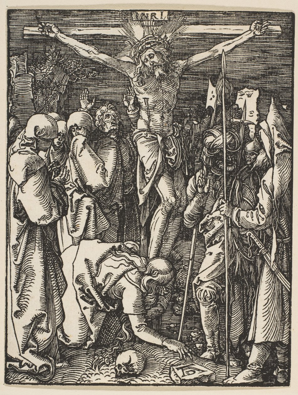 A keresztre feszítés, a „Kis passió” című sorozatból alkotó: Albrecht Dürer