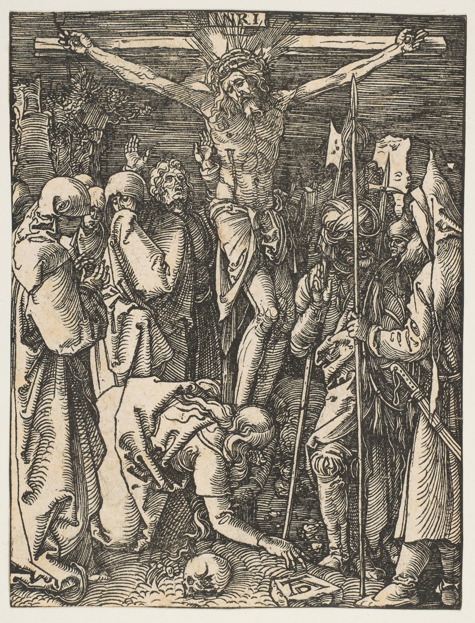 A keresztre feszítés, A kis szenvedélyből, kb. 1509. alkotó: Albrecht Dürer