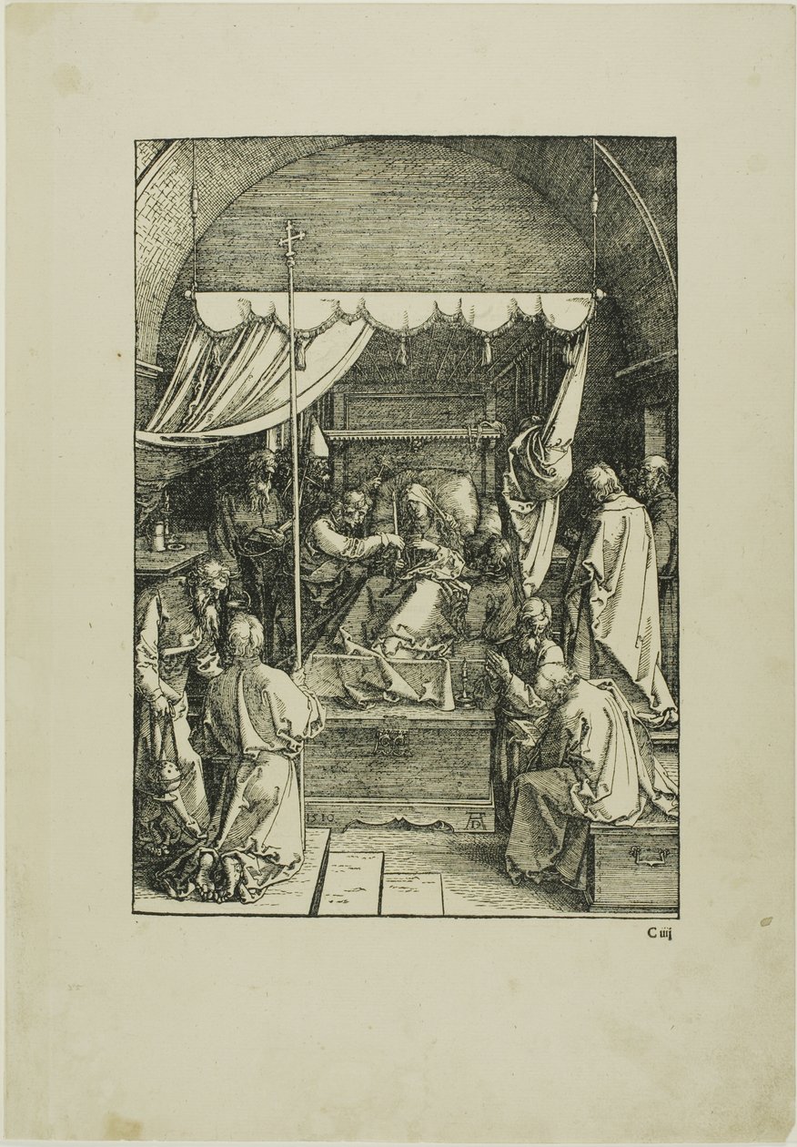 A Szűz halála, A Szűz életéből alkotó: Albrecht Dürer