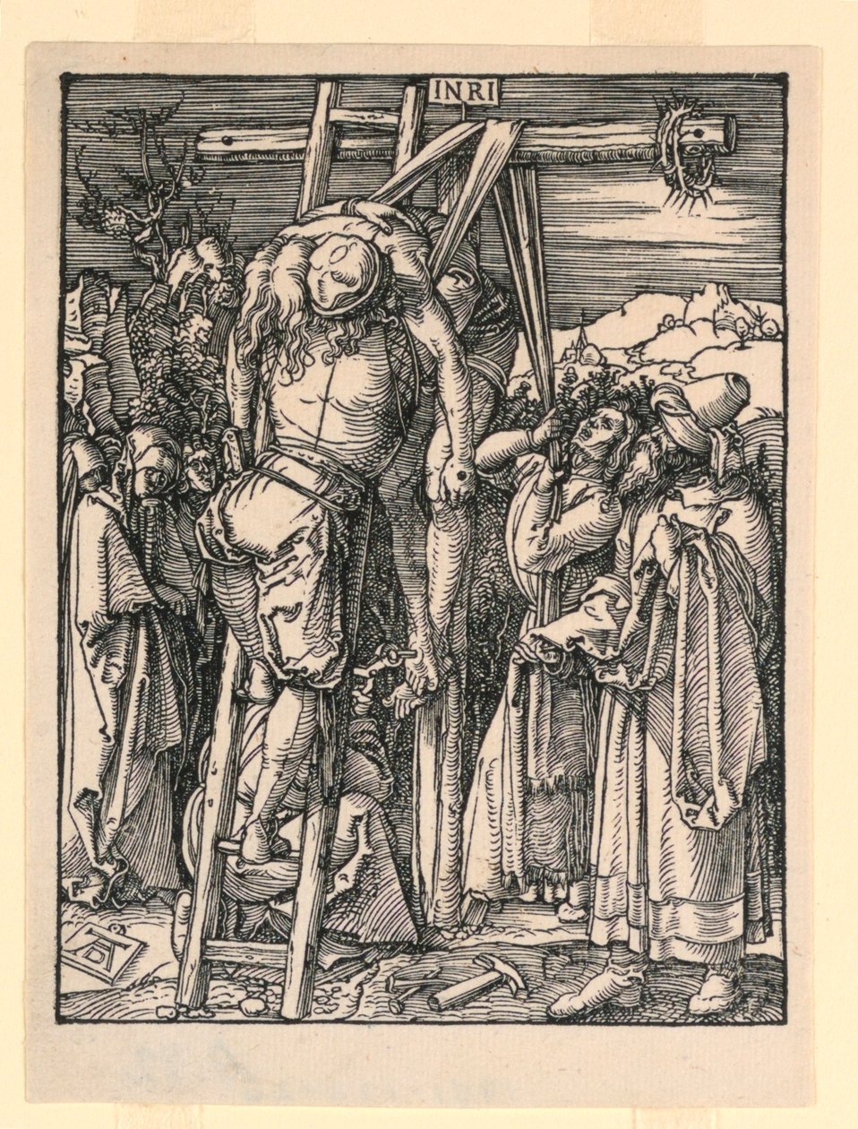 A keresztről való alászállás (The Deposition), A kis szenvedély sorozatból alkotó: Albrecht Dürer