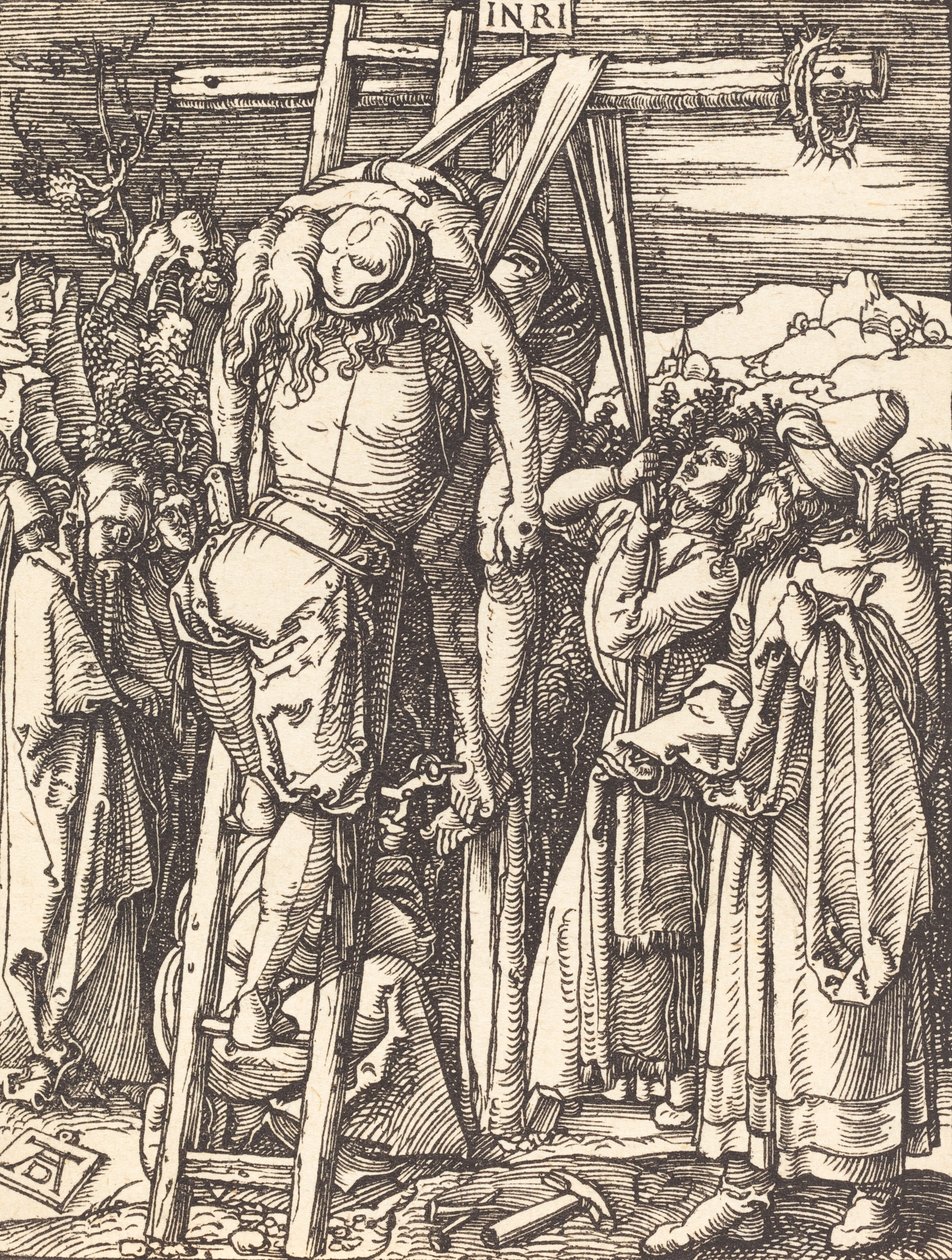 A keresztről való leszállás, valószínűleg c. 15091510. alkotó: Albrecht Dürer