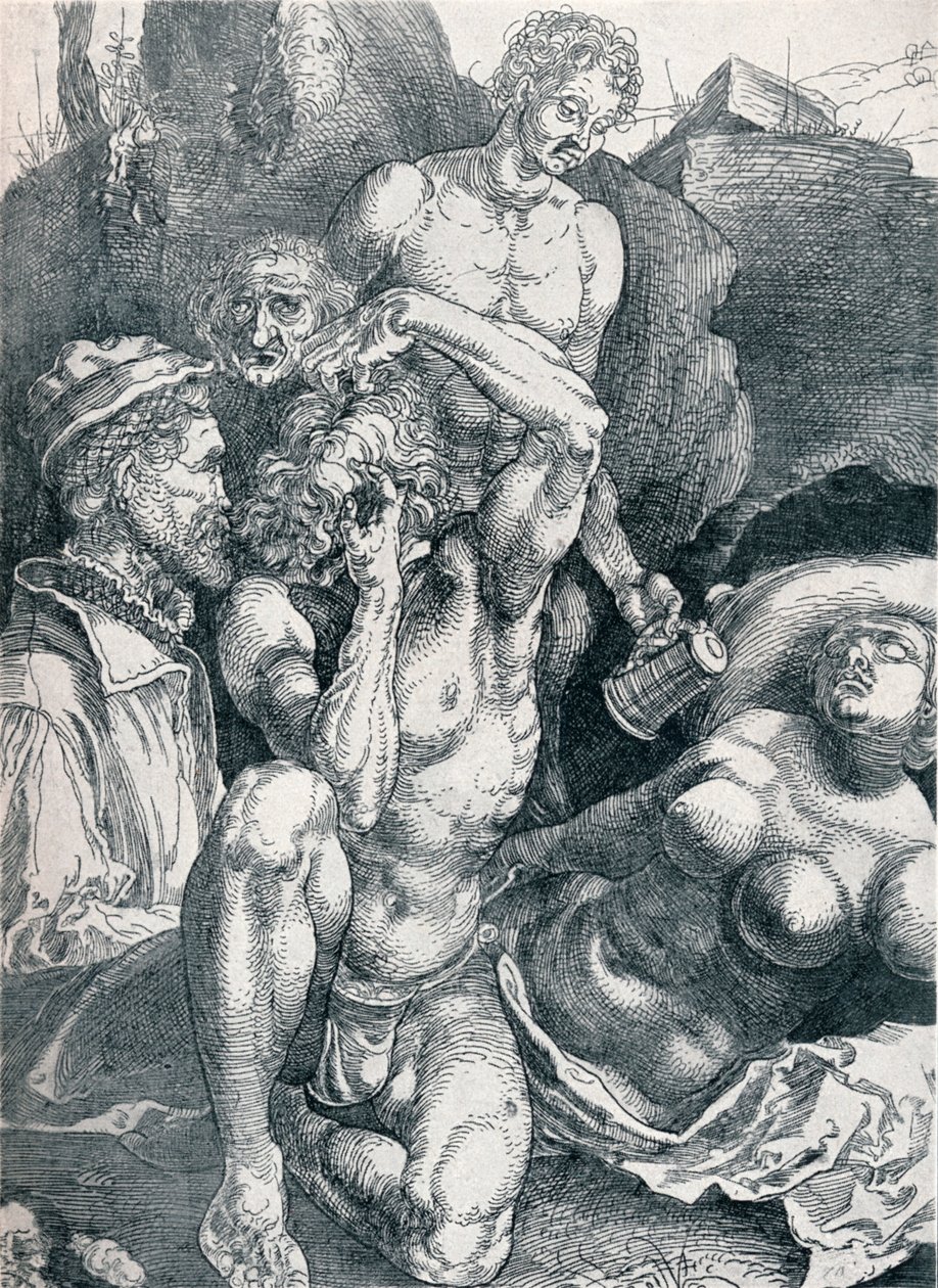 A kétségbeesett ember, 1513-1517 1906 alkotó: Albrecht Dürer