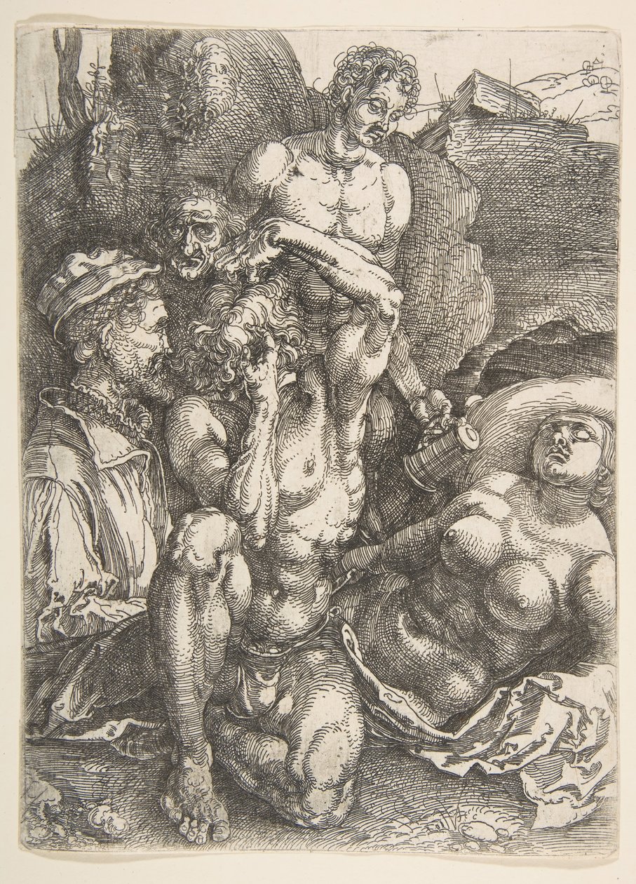 A kétségbeesett ember, kb. 1515. alkotó: Albrecht Dürer