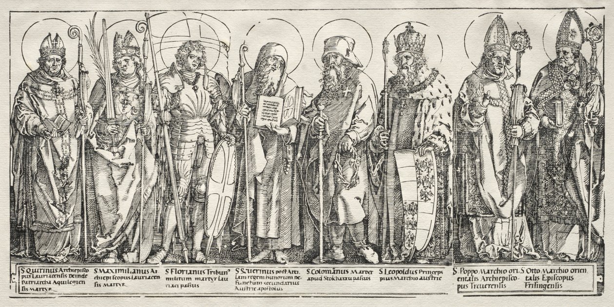 Ausztria Nyolc Szentje, c. 1515. alkotó: Albrecht Dürer