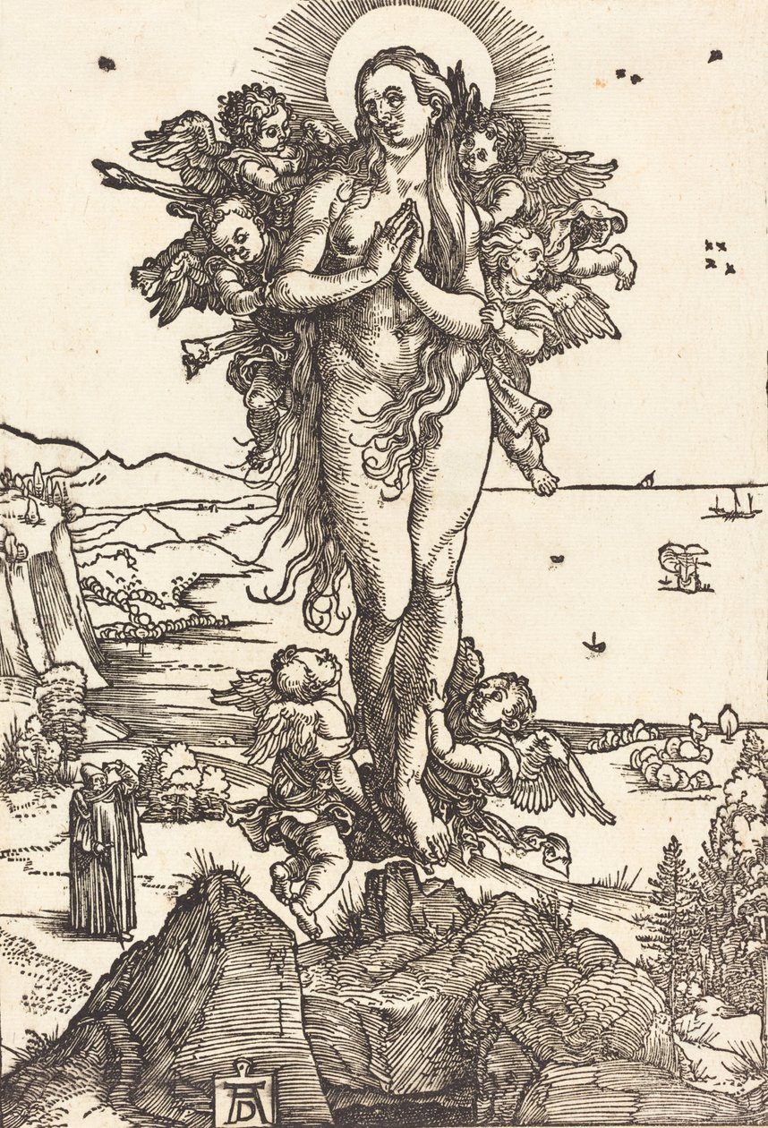 Szent Mária Magdolna felemelkedése, c. 15041505. alkotó: Albrecht Dürer