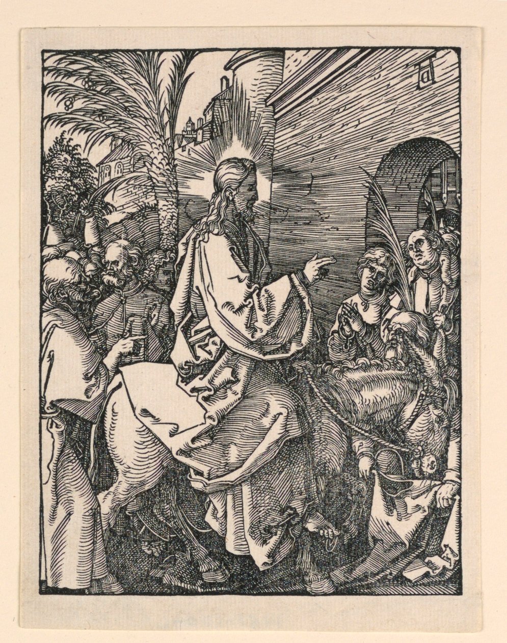 Krisztus belépése Jeruzsálembe, A kis szenvedély sorozatból alkotó: Albrecht Dürer