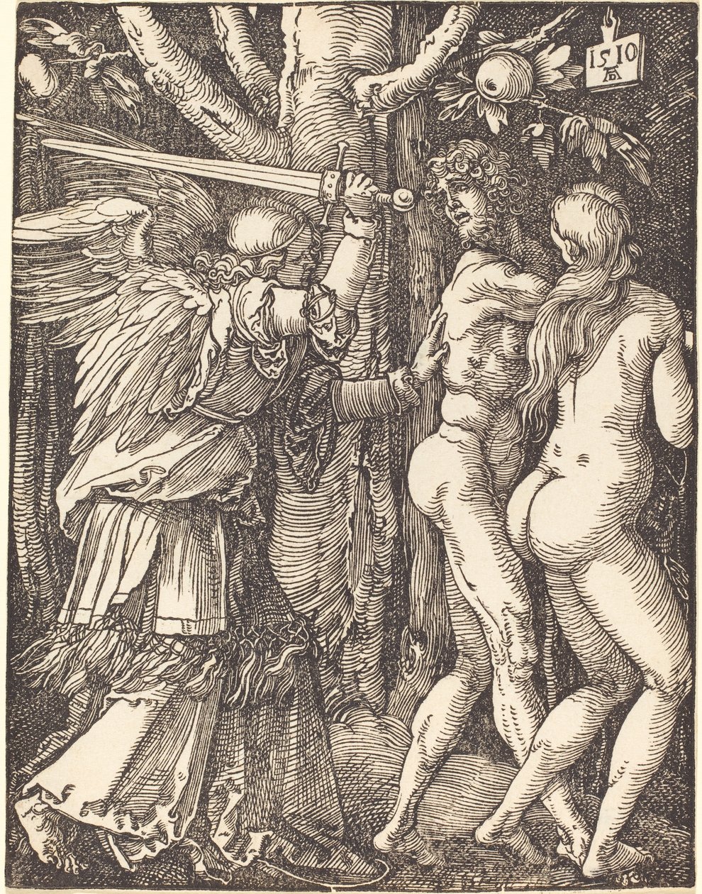 A Paradicsomból való kiűzetés, A kis szenvedélyből alkotó: Albrecht Dürer