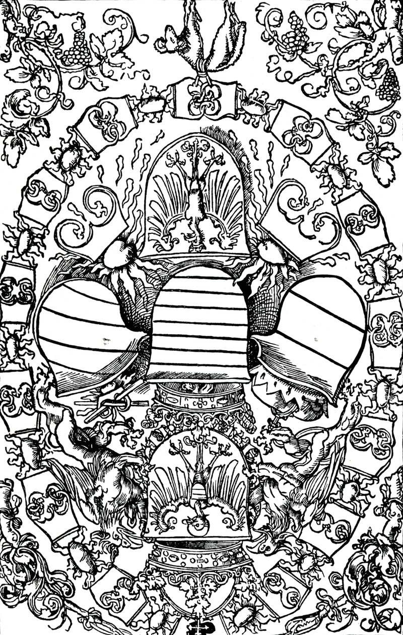 Az öt császári címer, 1515 1906 alkotó: Albrecht Dürer