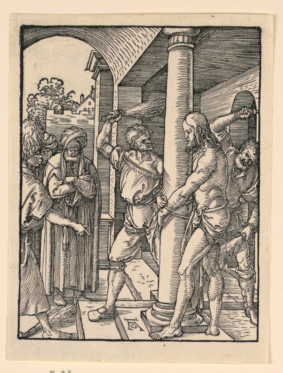 A zászlózás, A kis szenvedély sorozatból alkotó: Albrecht Dürer