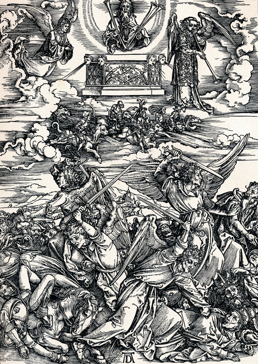 A négy bosszúálló angyal, 1498 1906 alkotó: Albrecht Dürer