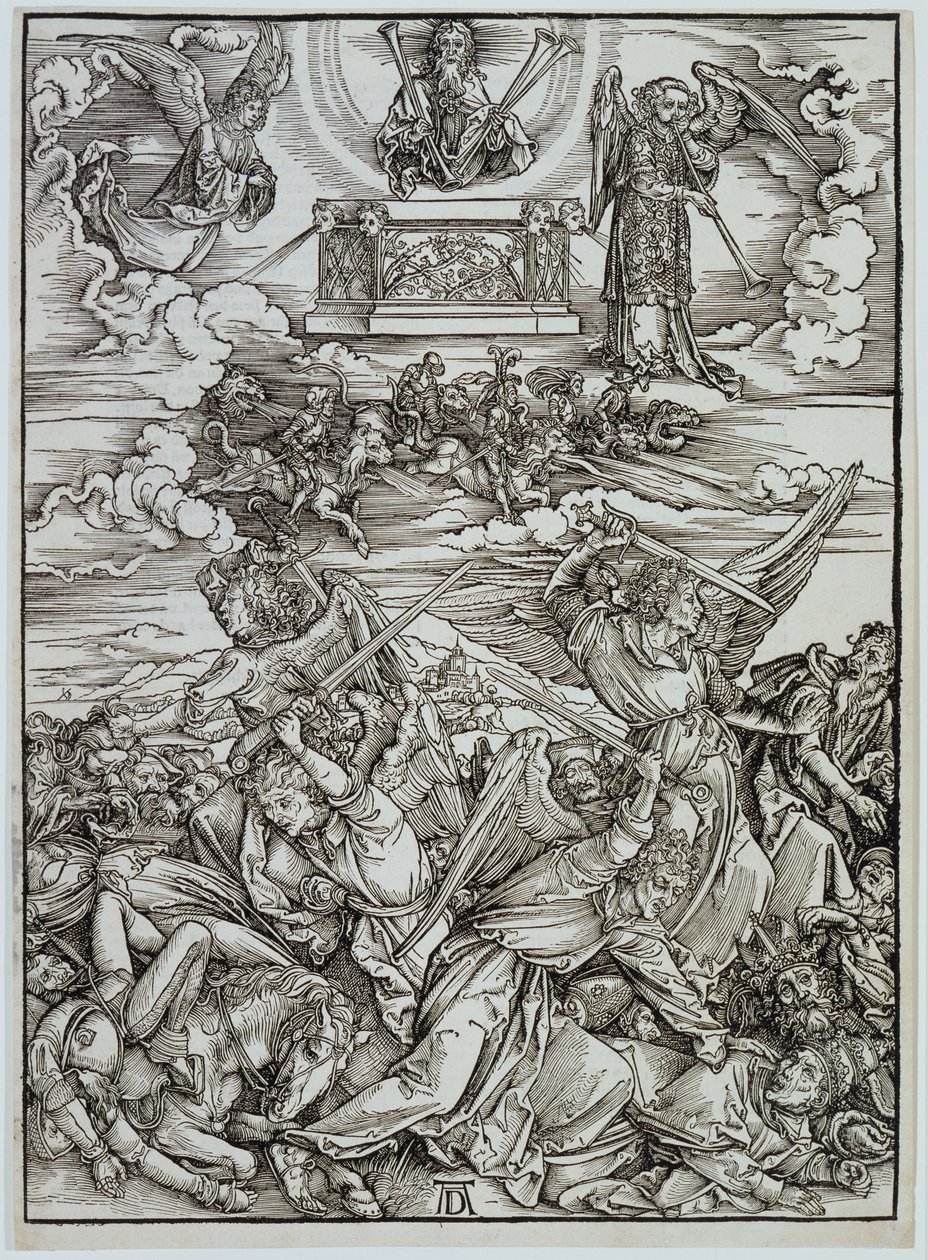 Az Eufrátesz négy bosszúálló angyala, Az apokalipszis sorozatból alkotó: Albrecht Dürer