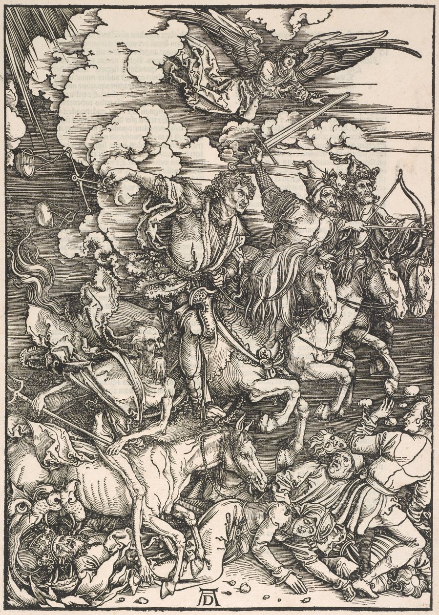 A négy lovas, Szent János apokalipsziséből, 1497-98 alkotó: Albrecht Dürer