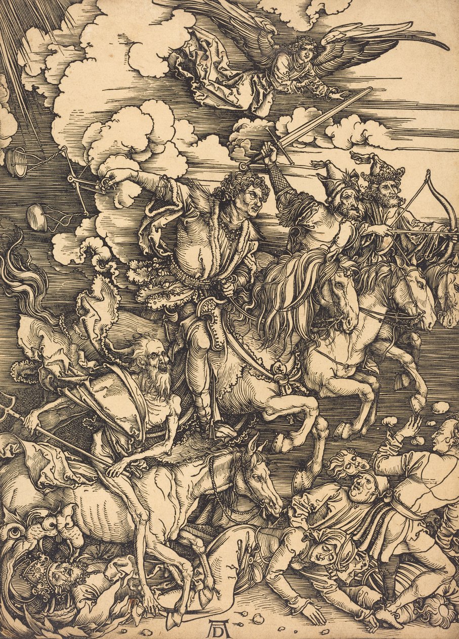 A négy lovas, valószínűleg c. 14961498. alkotó: Albrecht Dürer